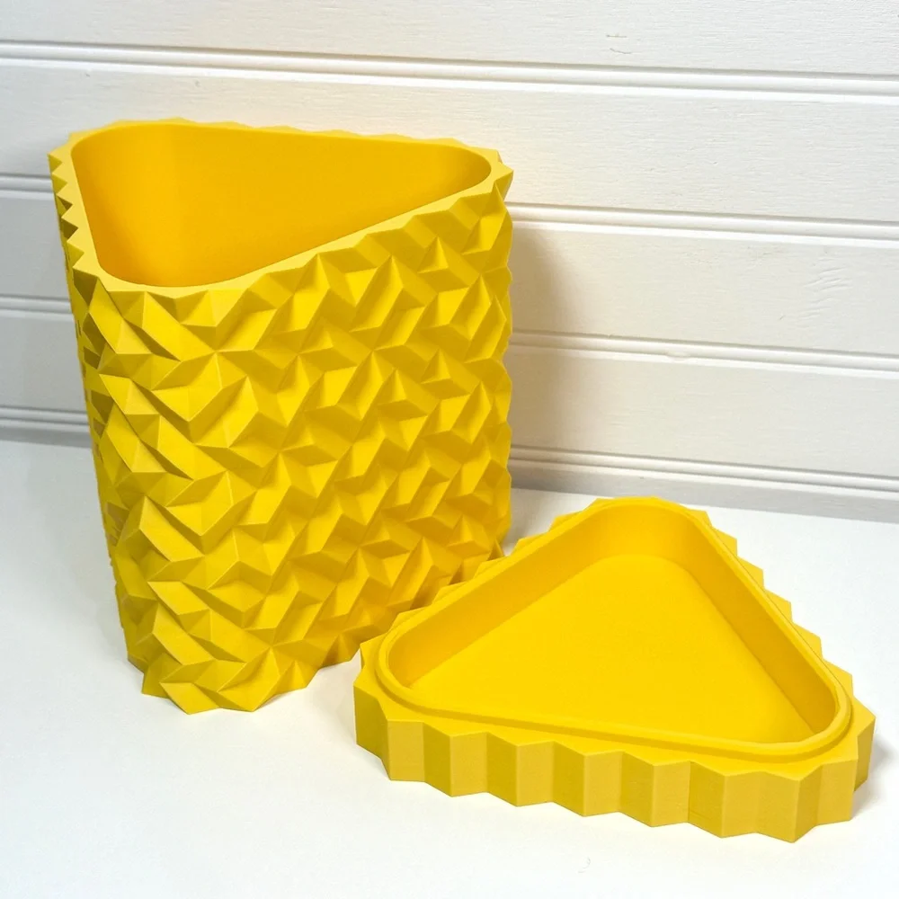 Cobble Planter 02, Indoor Flower Pot, Tabletop Planter, Triangular Design